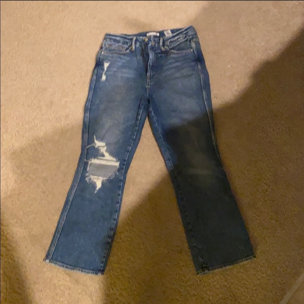 Good American Good Curve Straight Leg Jean